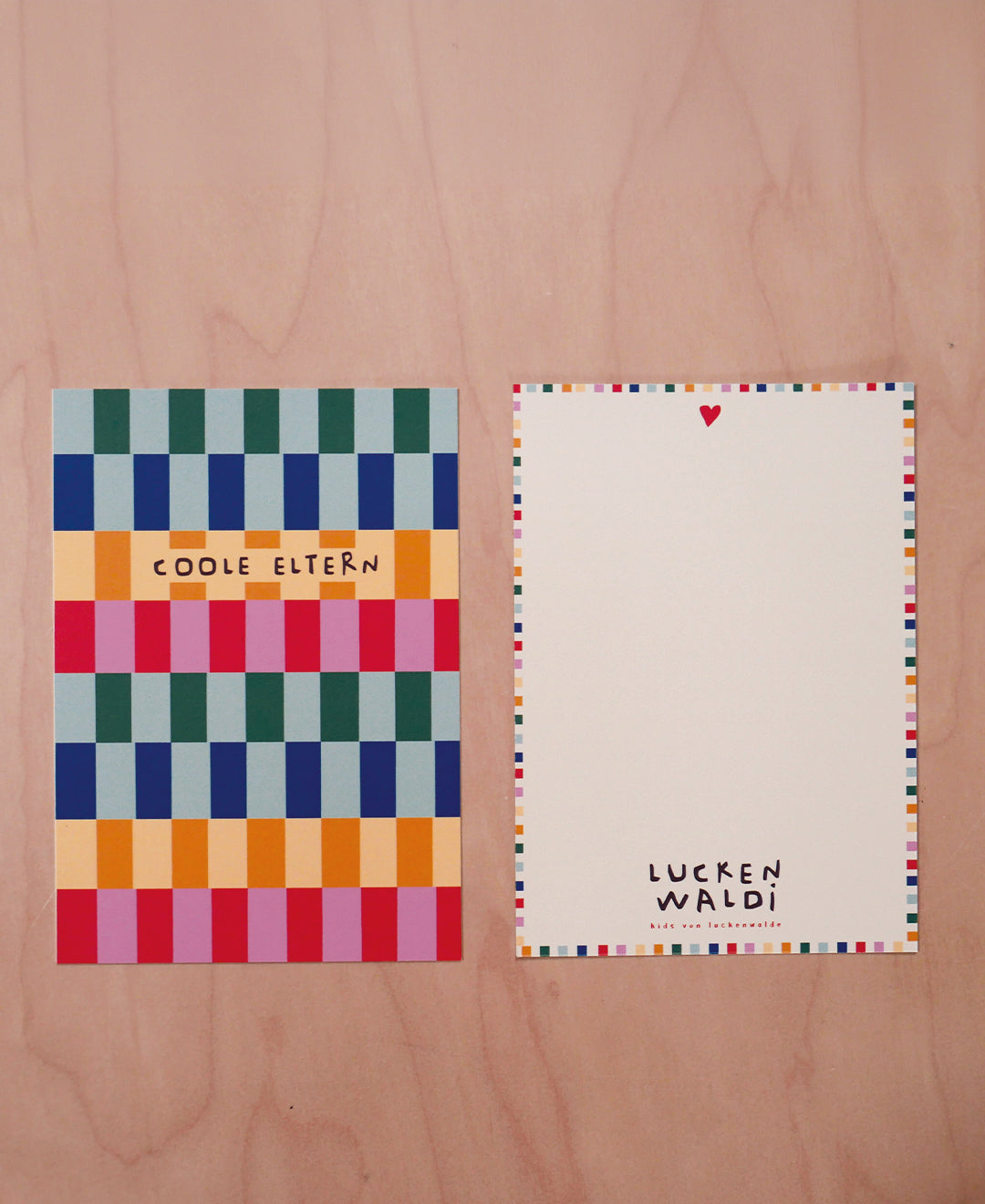 Postkarte Coole Eltern
