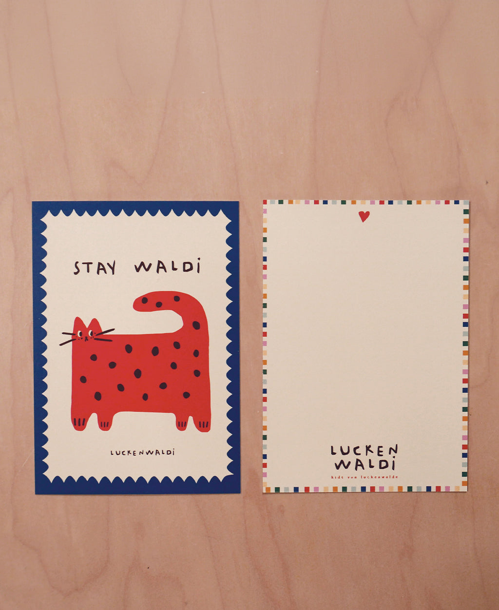 Postkarte Stay Waldi