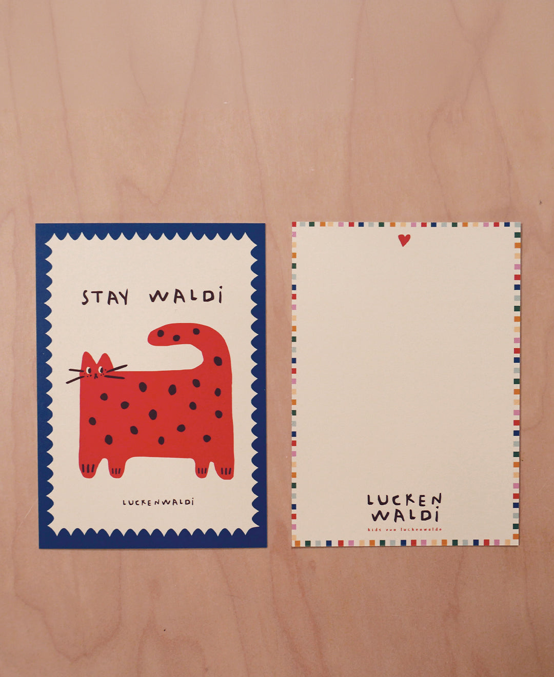 Postkarte Stay Waldi