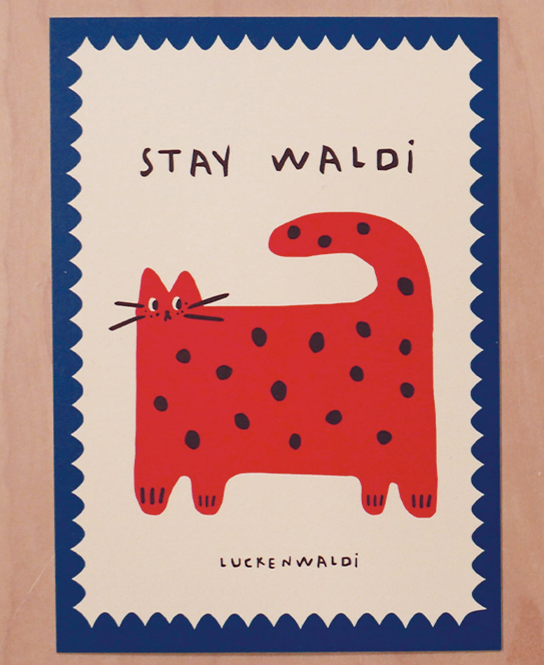 Postkarte Stay Waldi